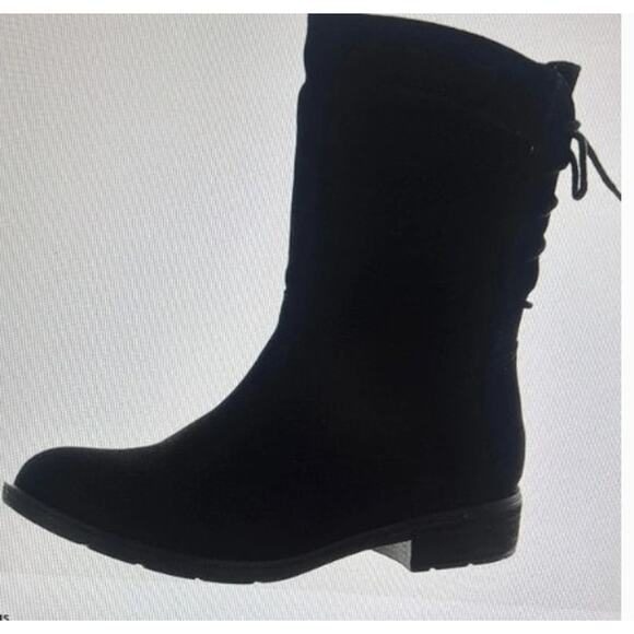 NEW Sofft Sharnell Lace-Up Suede Boot black Women size 6.5 - Picture 1 of 7